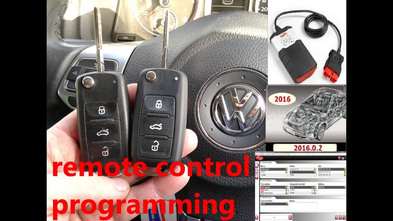programming remote control / TELECOMMANDE VW