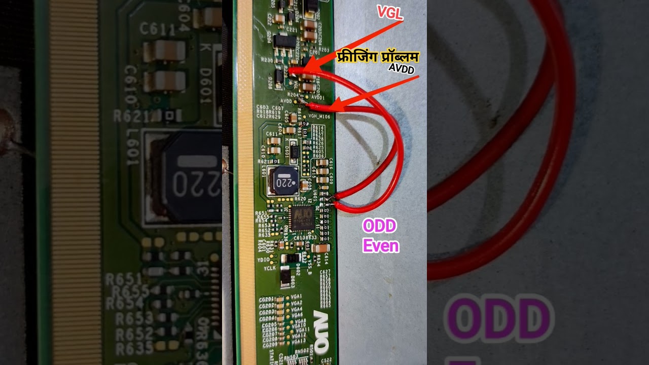 Freezing Problem  || Auo T390xvno1.0 Cl bd  #service #tips #ledtv #vidio #reels #youtubeshorts #fyp