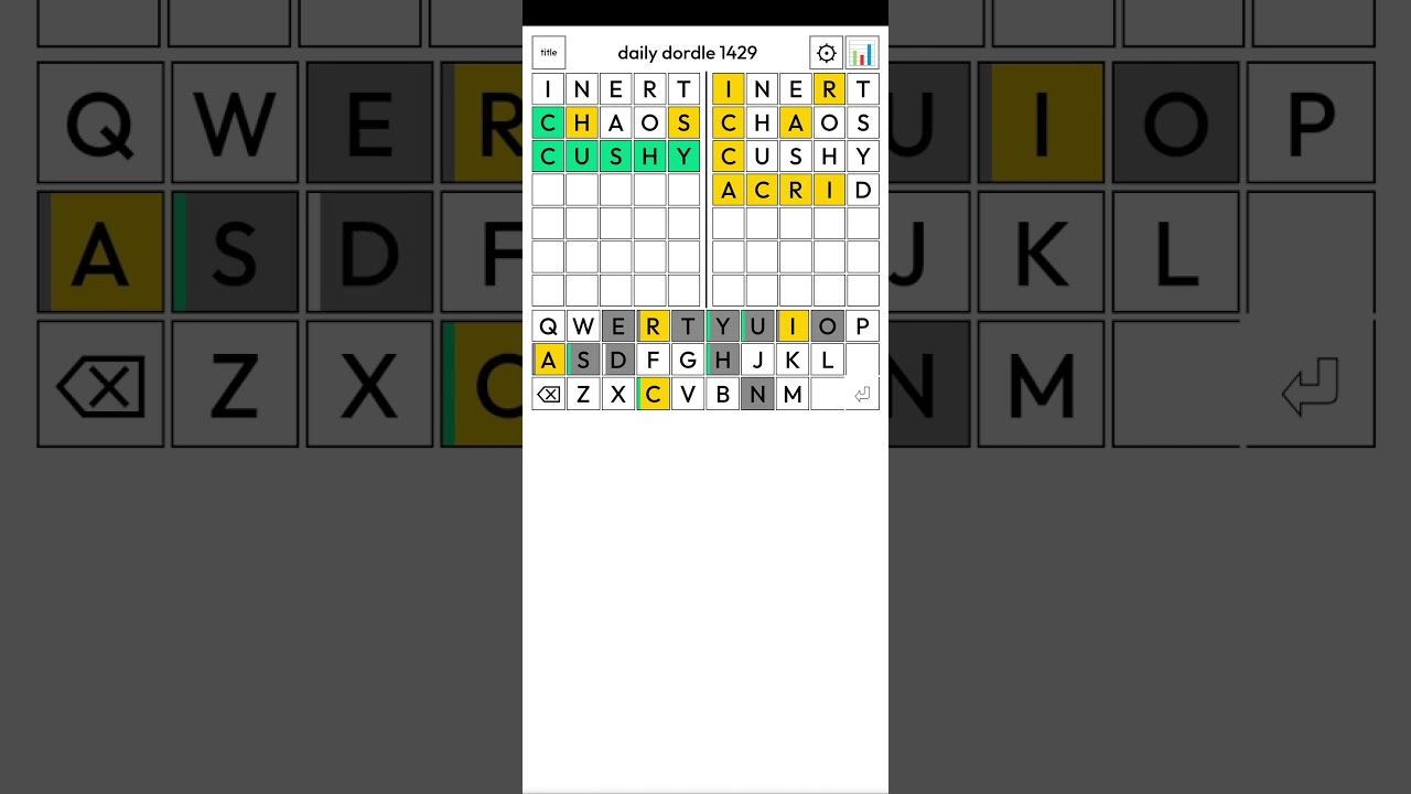 Wordle x2! (Daily Dordle puzzle for 23 Dec 25) #speedsolving #wordgames #words