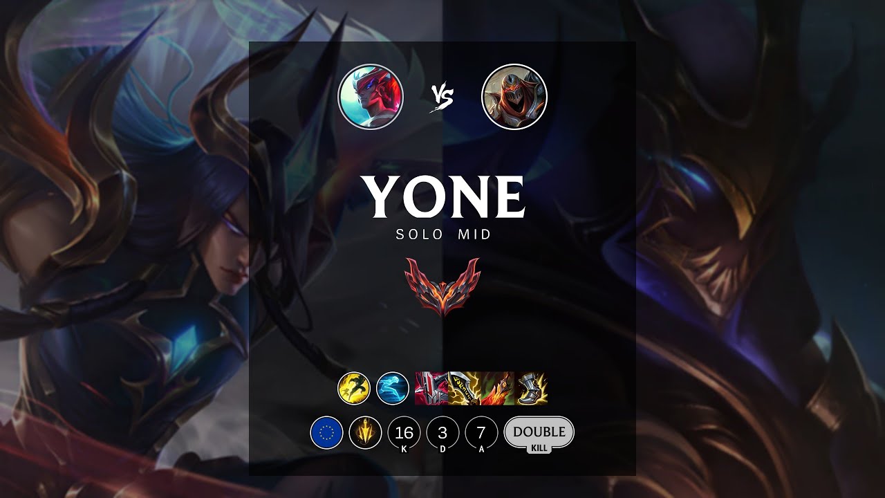 Yone Mid vs Zed - EUW Grandmaster Patch 12.20