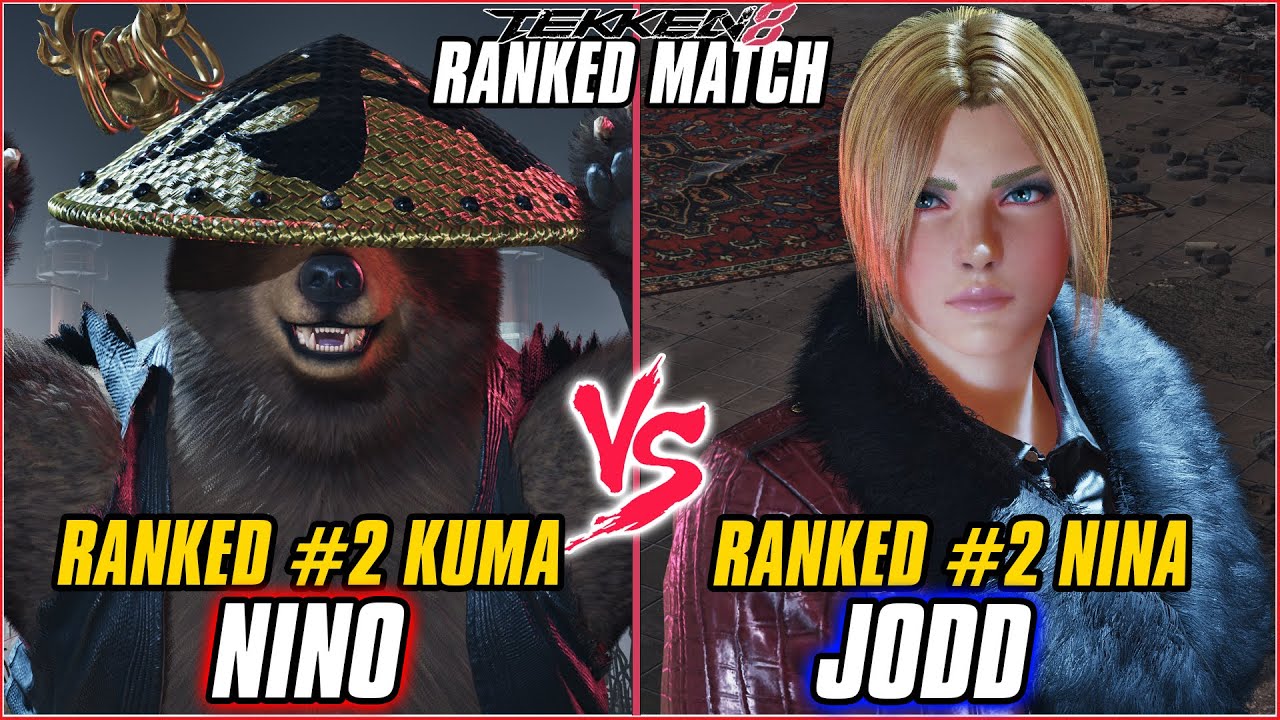 TEKKEN 8 ▰ NINO (#2 RANKED KUMA) vs JODD (#2 RANKED NINA)) ▰ T8 HIGH LEVEL GAMEPLAY