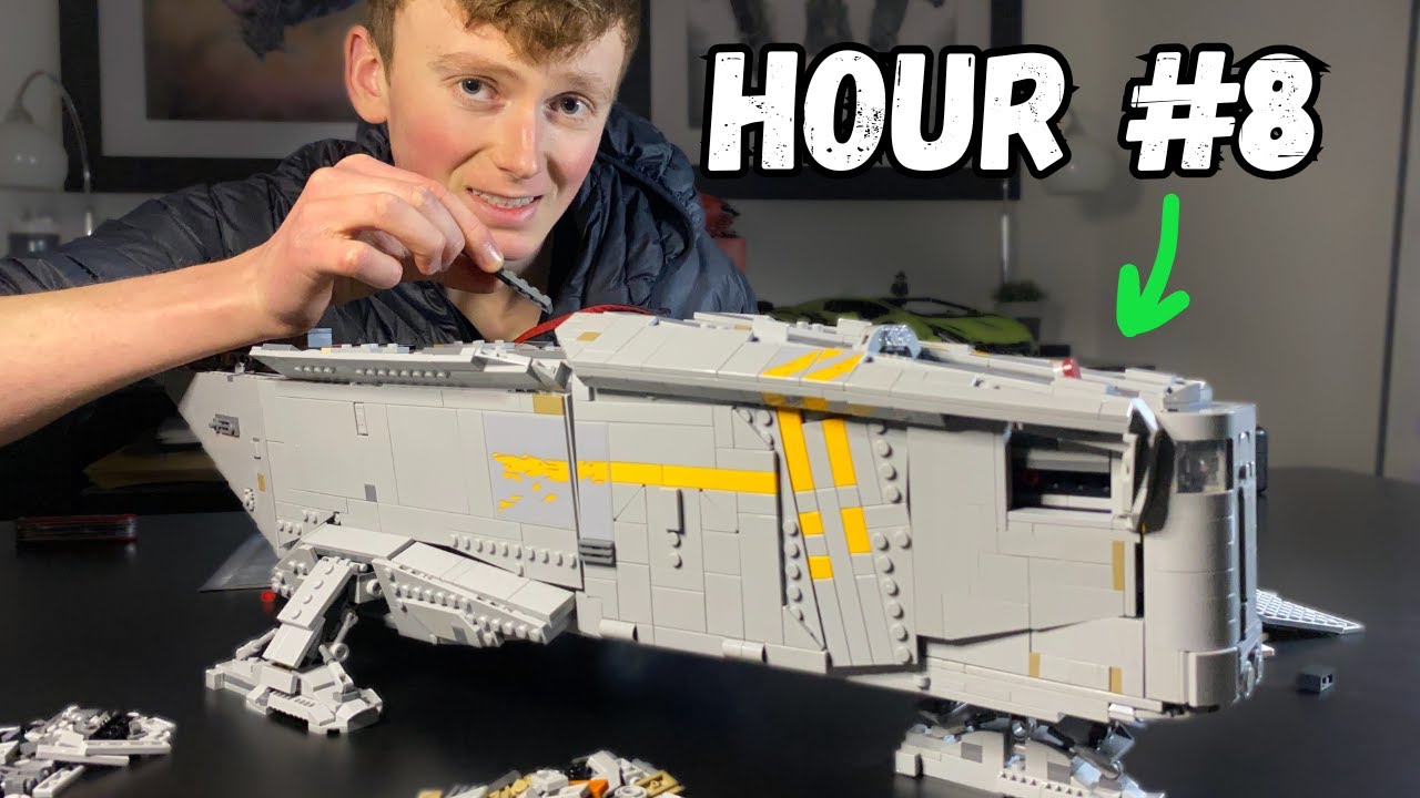 Can I Build A MASSIVE 6,187 Piece LEGO Spaceship In JUST 10 Hours?