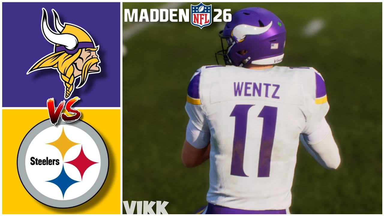 Vikings vs Steelers Week 4 Simulation (Madden 26)