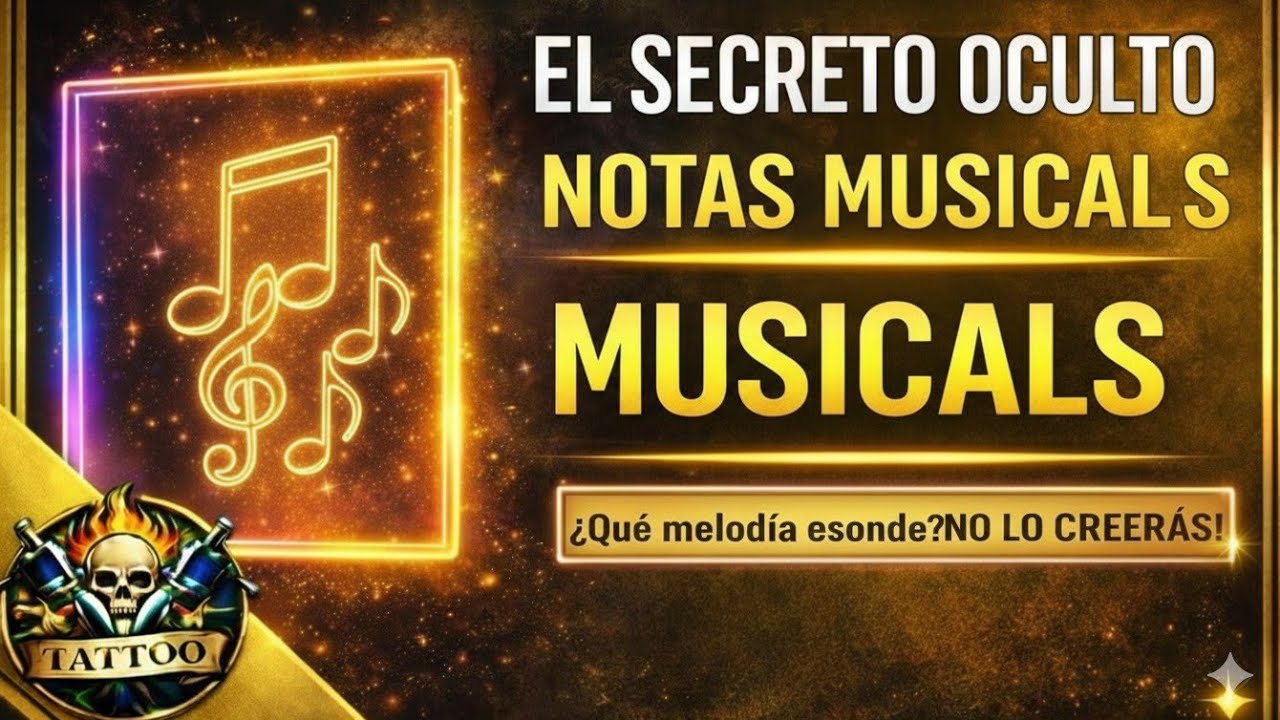 Descubre el simbolismo oculto detrás del tatuaje de notas musicales.