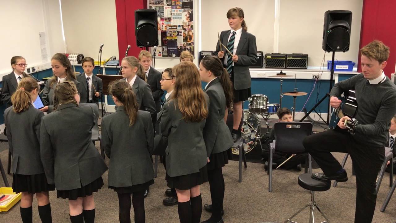 Year 7 music lesson - Ho Hey