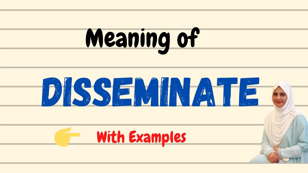 Daily vocabulary | Disseminate Meaning | Vocabgram