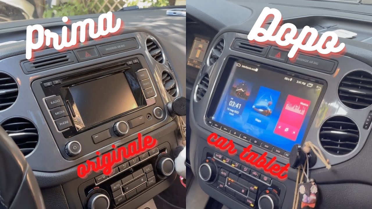 Come montare car tablet touch e carplay Tiguan 2007/2016