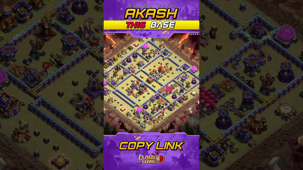 Only 1 Star TH16 War Base 2025 Anti 2 Star Anti Electro Dragon Root Rider Clash of Clans