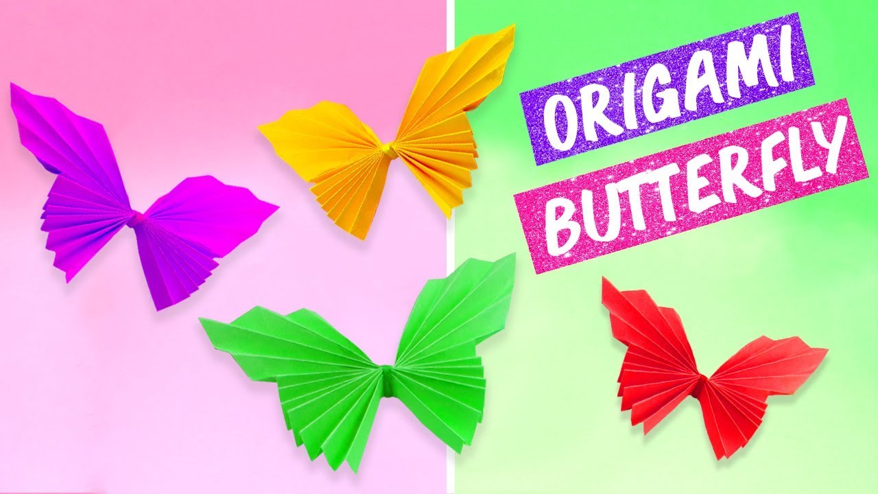 Origami Paper Butterfly - Very Easy DIY Origami Project.