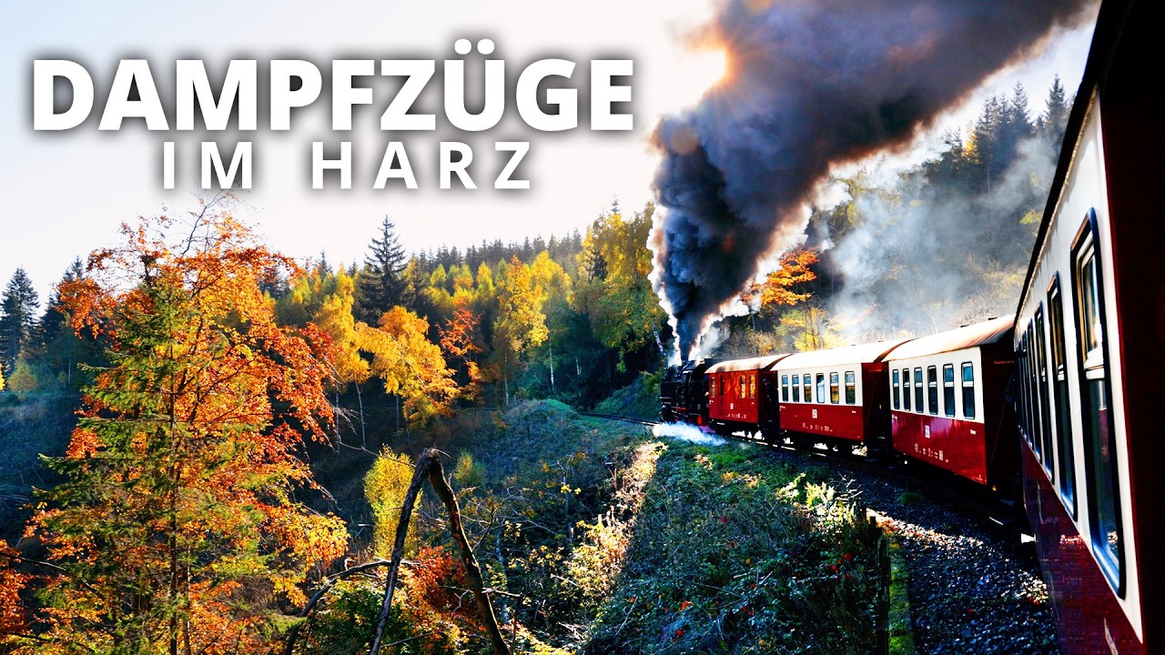 mit der Brockenbahn im Herbst durch den Harz
