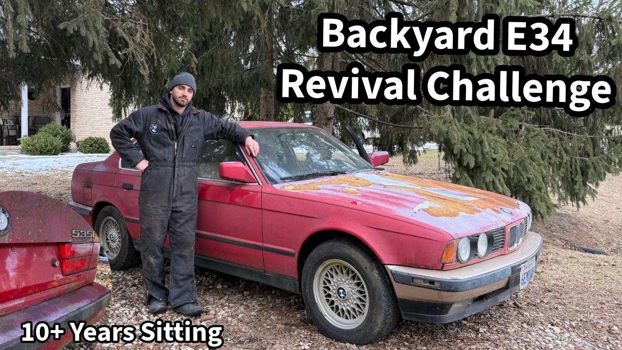 BMW E34 535i Backyard Revival | No Shop & No Special Tools Challenge