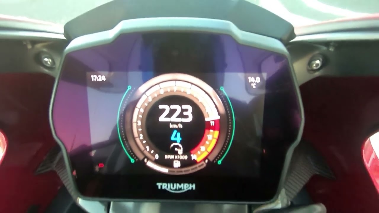 Triumph Speed Triple RR Acceleration & Top speed
