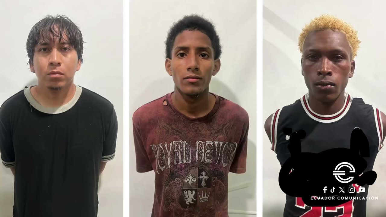 3 PILLOS DEDICADOS LAS VACUNAS Y EXTORSIÓN FUERON DETENIDOS EN LA ISLA TRINITARIA, SUR DE GUAYAQUIL