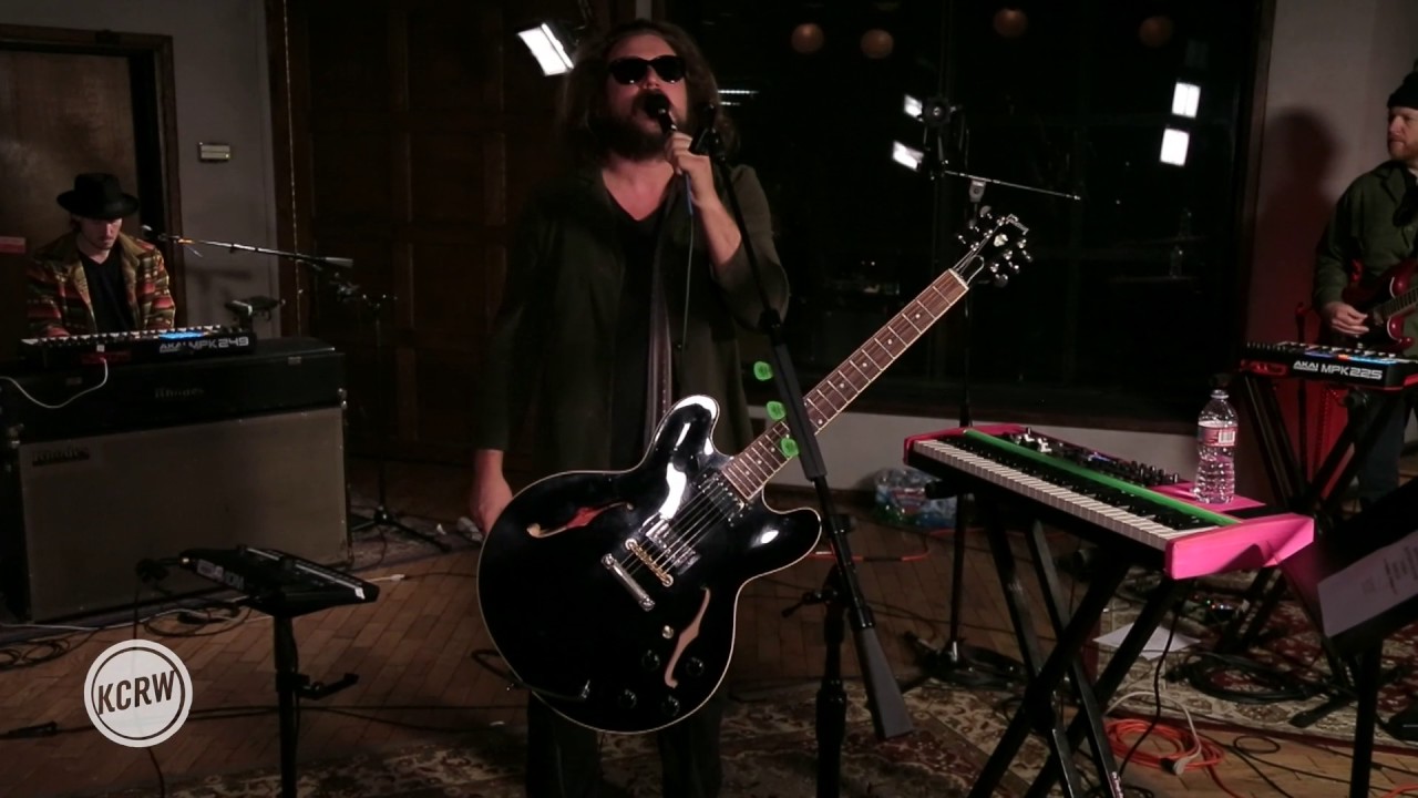 Jim James performing 