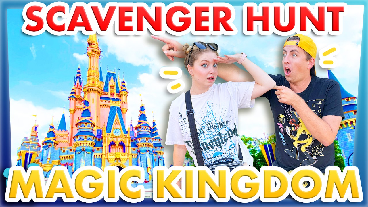 Disney World Scavenger Hunt 5 - Sage vs Emma in Magic Kingdom