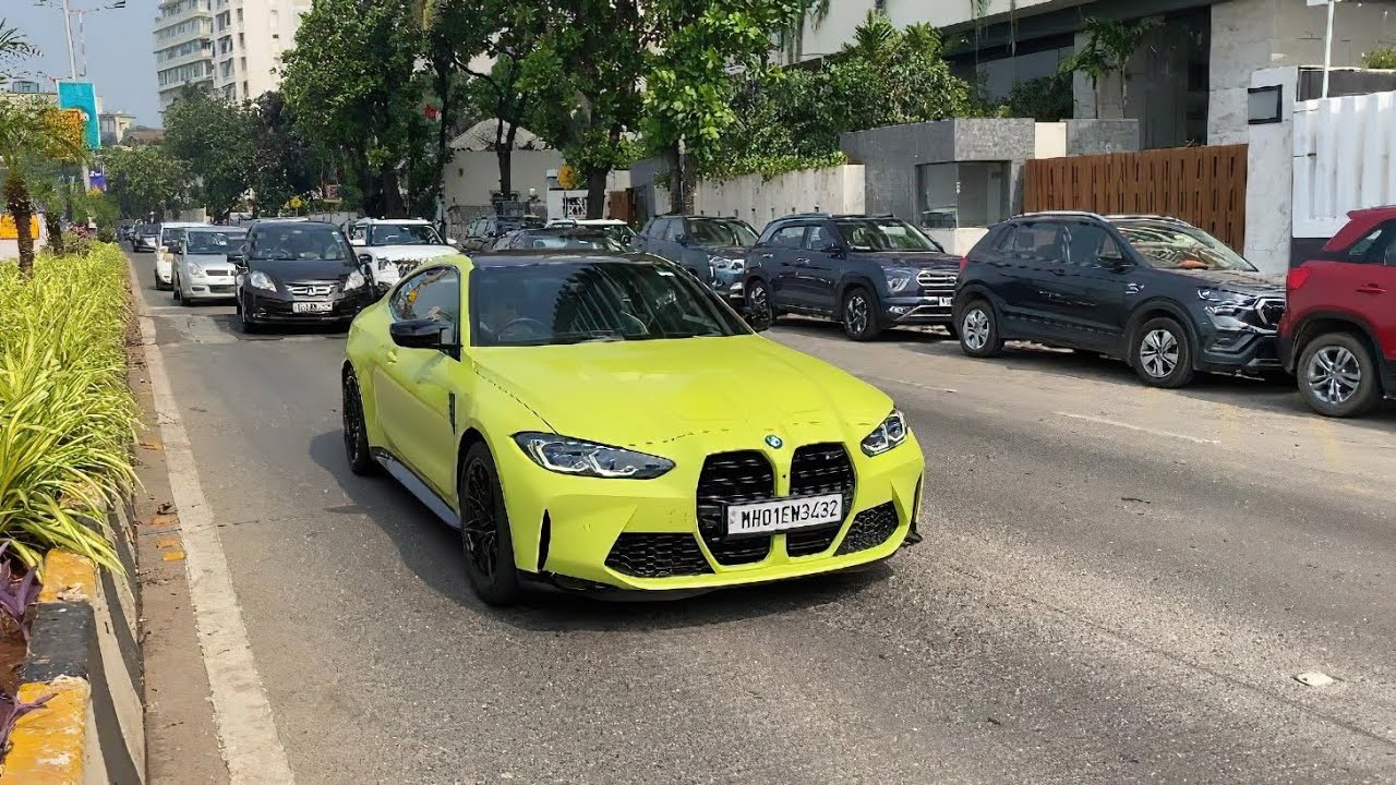 SUPERCARS IN MUMBAI - BMW M4 G82, Mustang, Tesla, BMW M8