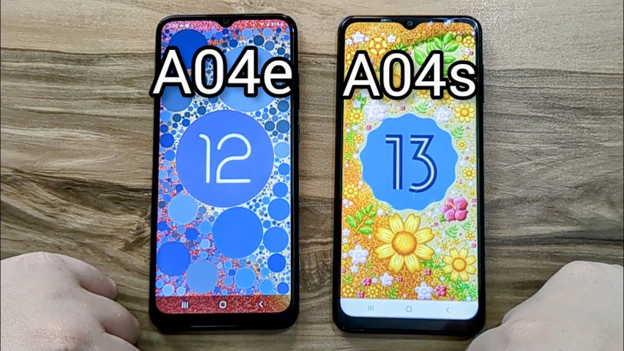 Samsung Galaxy A04e vs Samsung Galaxy A04s