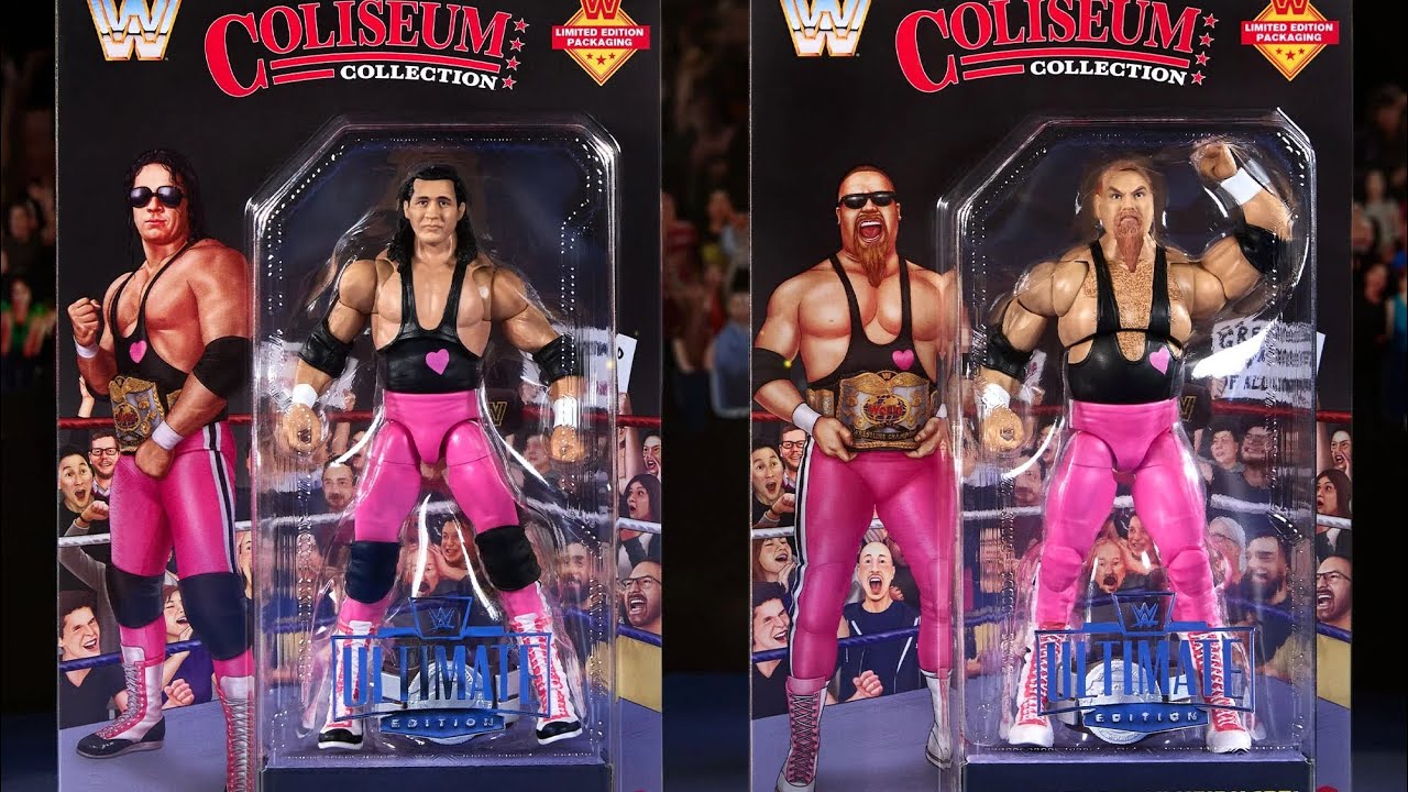 Mattel Creations WWE Unboxing Coliseum Collection - Hart Foundation Chase Edition!