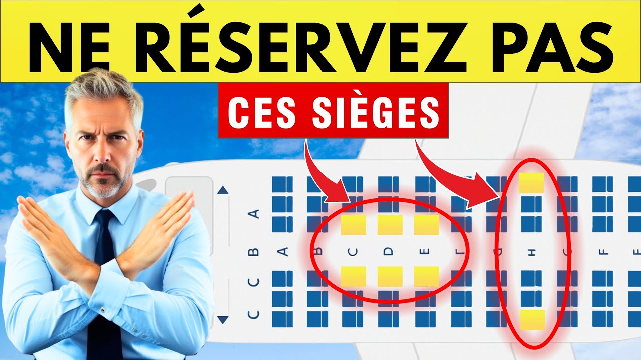 Ne réservez pas ces sièges – Les pires places des vols en 2025