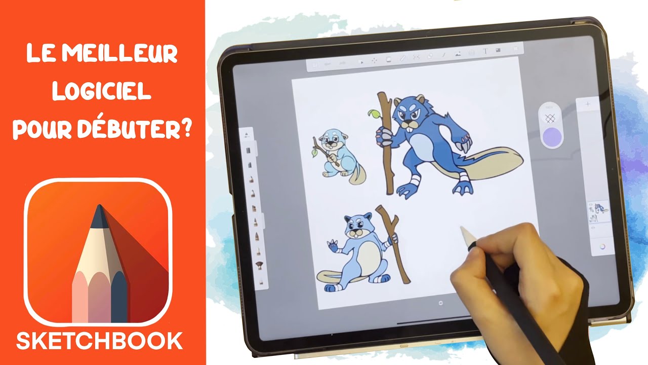 SketchbookPro: Le meilleur logiciel pour débuter le dessin numérique? 🤔✍🏼