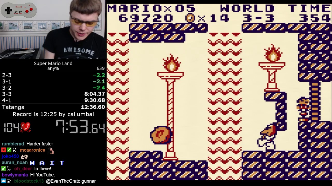 (12:30.67) Super Mario Land any% speedrun