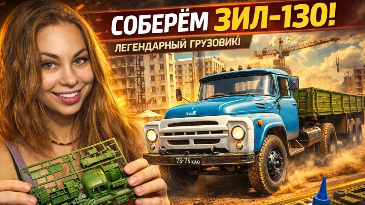 ЗИЛ-130 с прицепом в 35 масштабе. Крутейшая новинка в моделизме