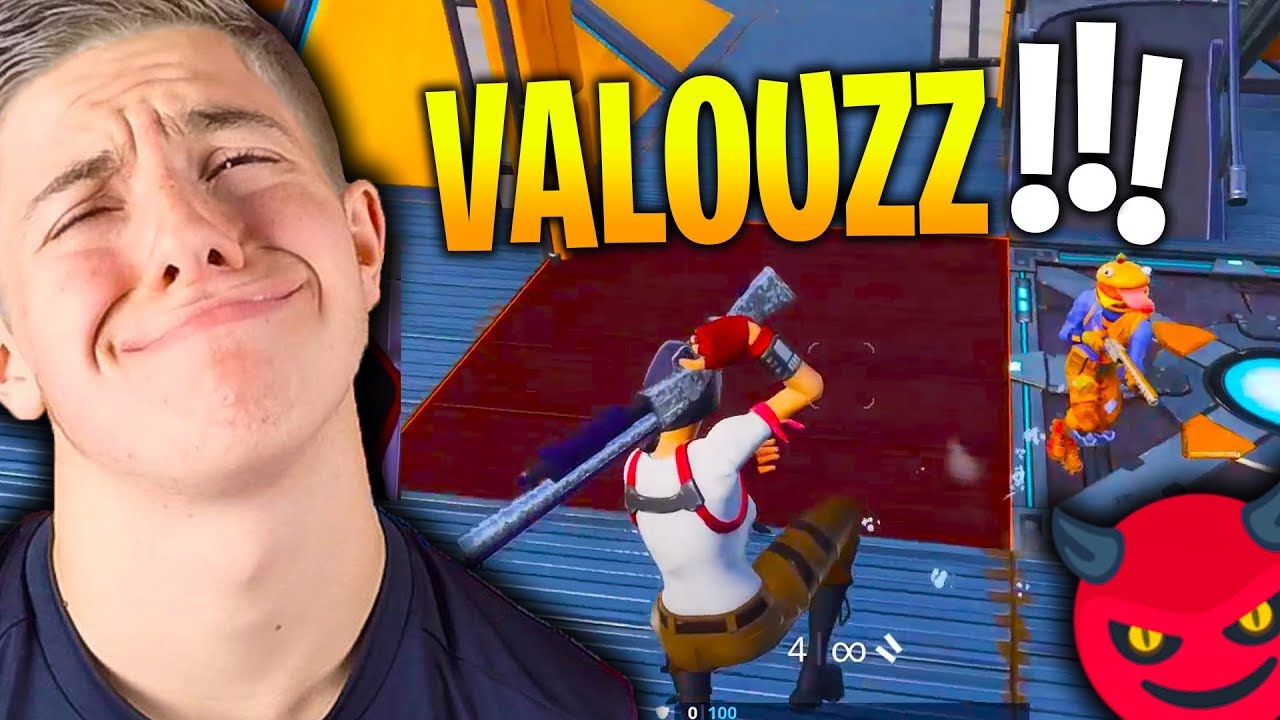 VALOUZZ ME FAIT RAGER SUR LE MODE MÊLÉE GÉNÉRALE SUR FORTNITE CRÉATIF !!!