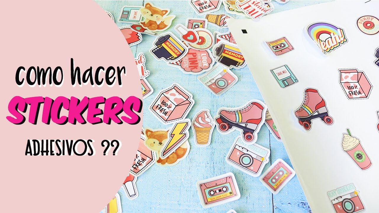 COMO HACER STICKERS LAMINADOS