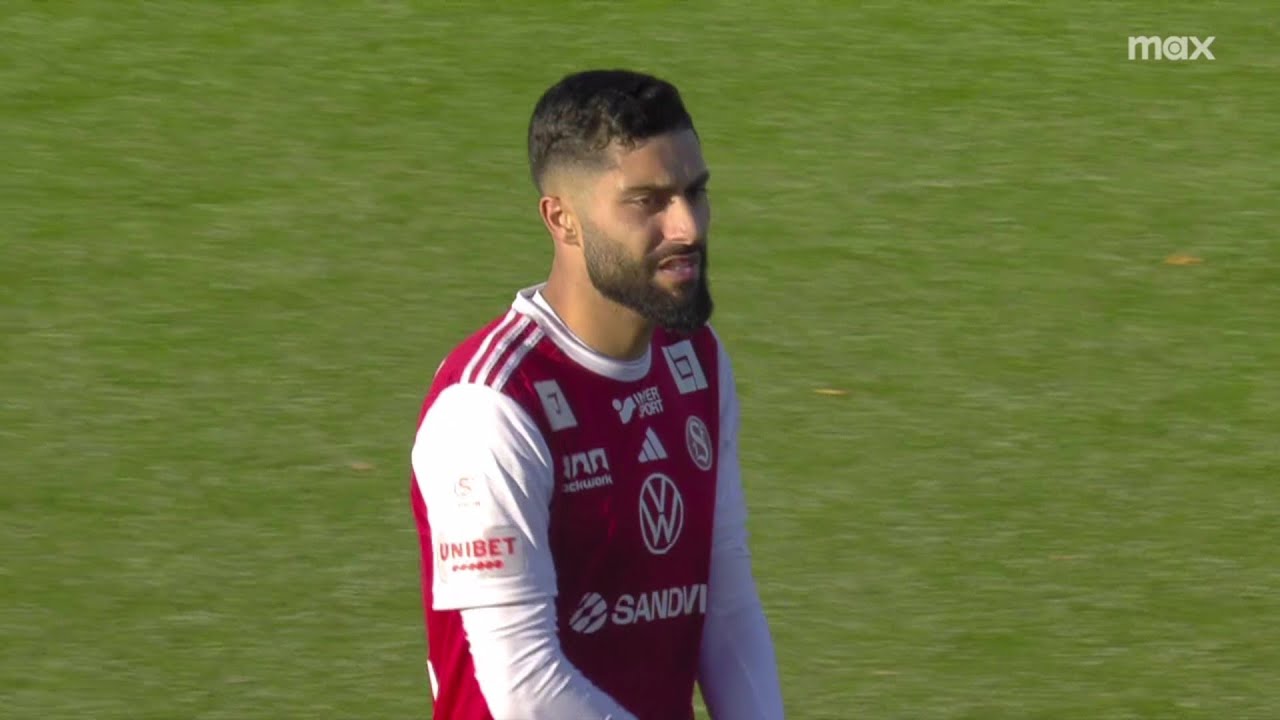 أمين الحموي يسجل هدفين ضد ناديه القديم في دوري الدرجة الأولى السويدي