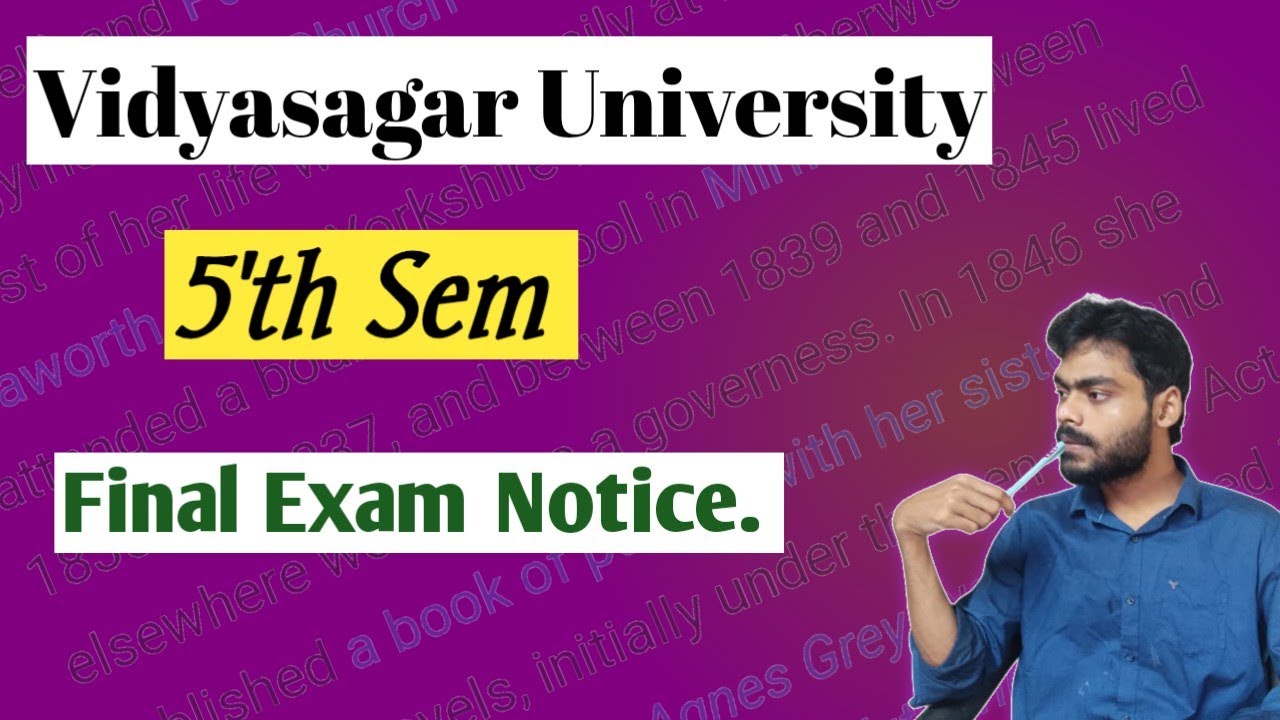 Exam Notice || 5th semester || VU.