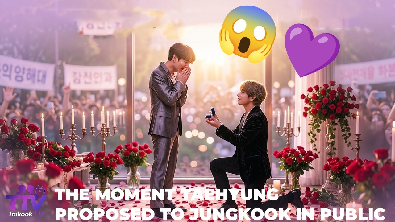 Фанаты в шоке! Тэхён сегодня утром неожиданно сделал предложение Чонгуку на публике 😱💜