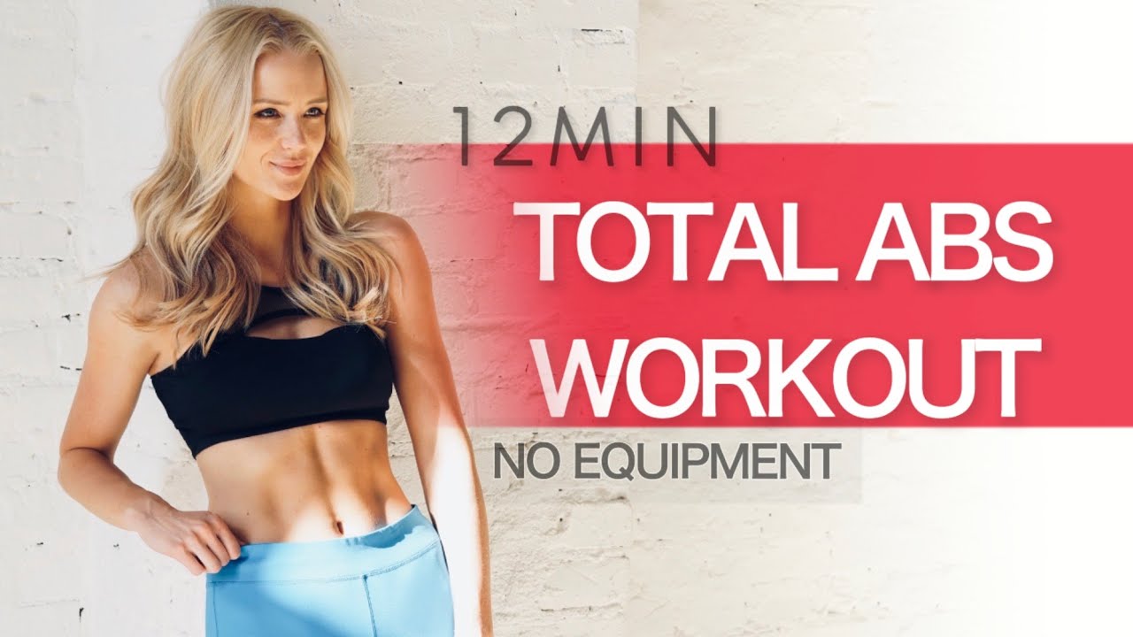 12MIN TOTAL ABS WORKOUT // At Home No Equipment I Paula Freimane