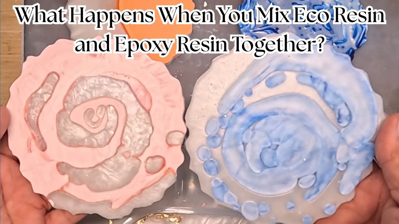 AN EXPERIMENT WITH ECO RESIN AND EPOXY RESIN MIXED TOGETHER. They go together like peas and carrots!