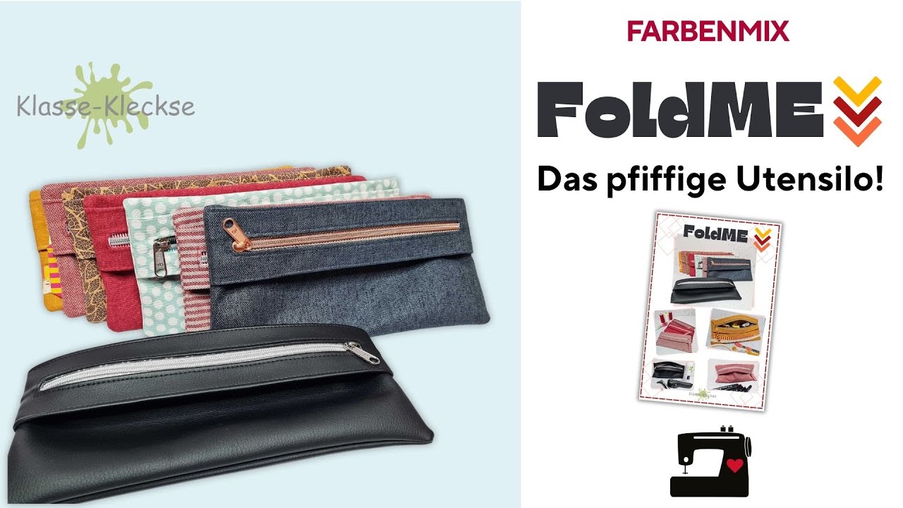FoldMe, pfiffiges Utensilo -selber nähen, DIY, Schritt für Schritt, Tutorial, Nähanleitung farbenmix