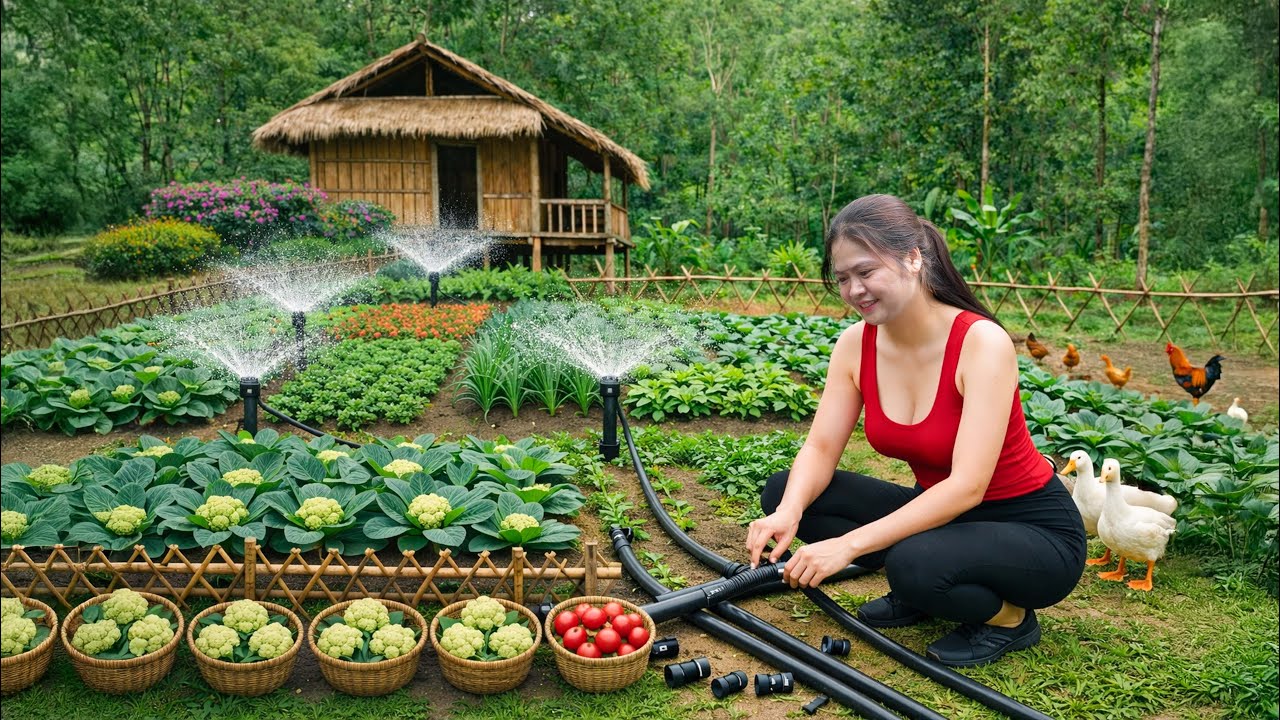 CEO Girl Builds Smart Irrigation System | Giant Python Attacks the Farm Suddenly