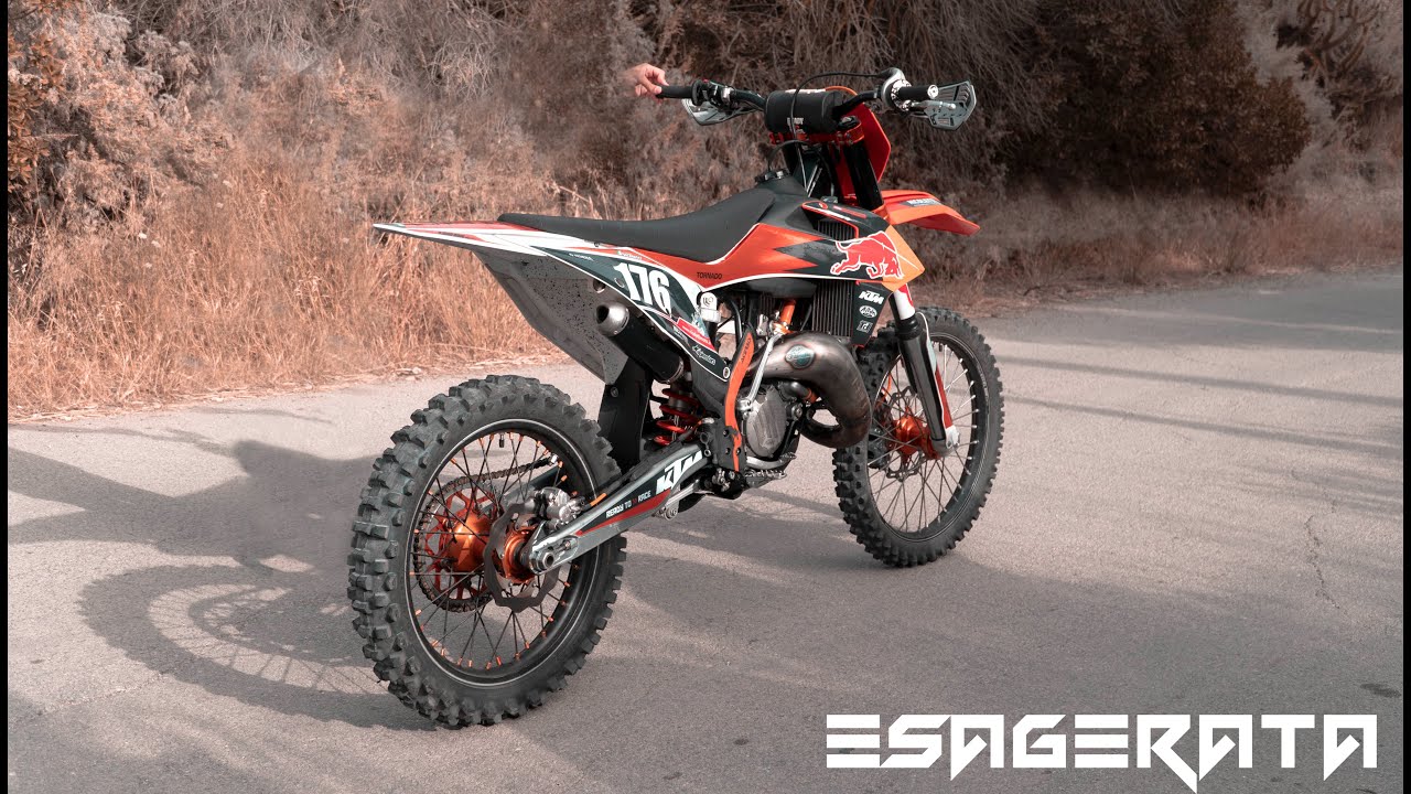 Test full gas Ktm sx 125/144cc. Non si alza😂