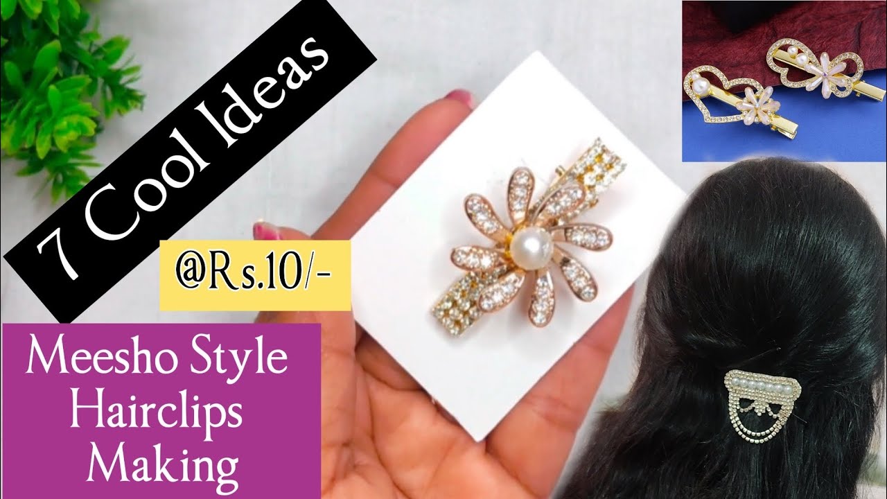 Meesho Style Hair Clips Making At Home | Top Small business ideas #diyaccessories #diy #trending
