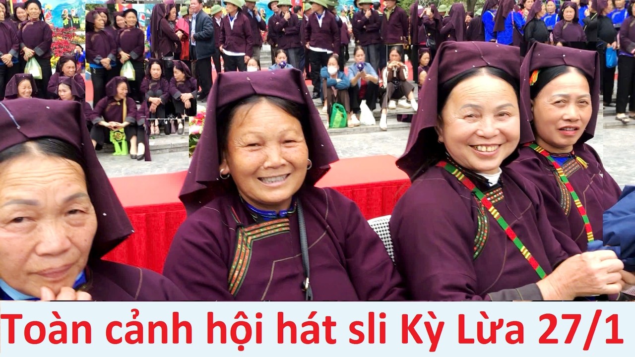 Hội hát sli Kỳ Lừa 27/1 người chen người đông vui