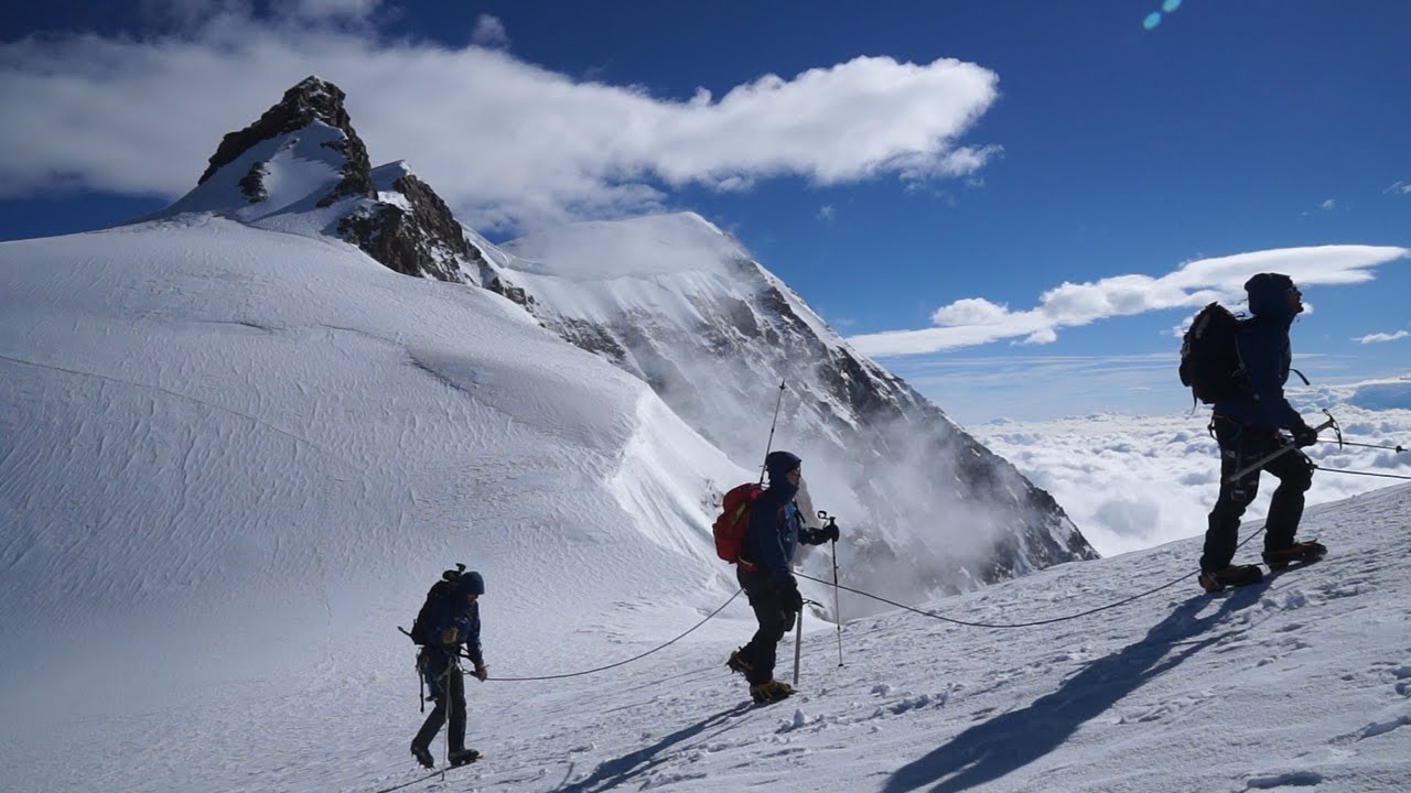 Pyramide Vincent Voie Normale massif du Mont Rose montagne alpinisme