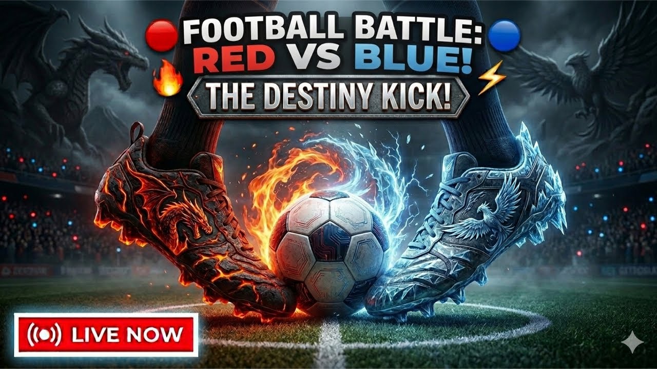 🔴 RED VS 🔵 BLUE: The Ultimate Live Match! 🔥⚡ [Football/Soccer Simulation]