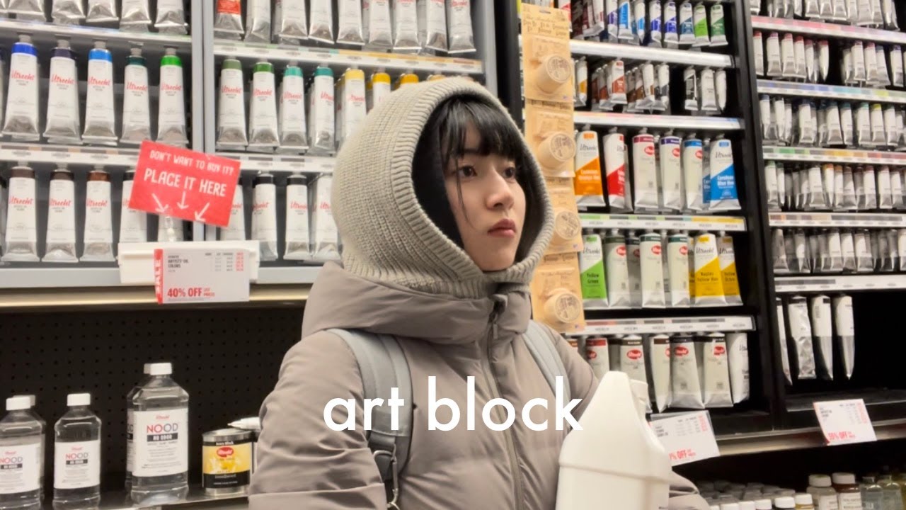 art school vlog: in my art block era 🤩