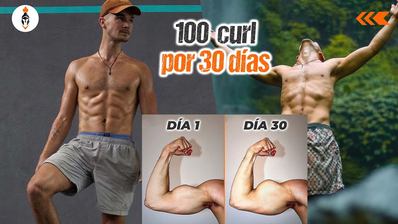 Esto pasa si haces 100 curls de biceps durante 30 días 💪