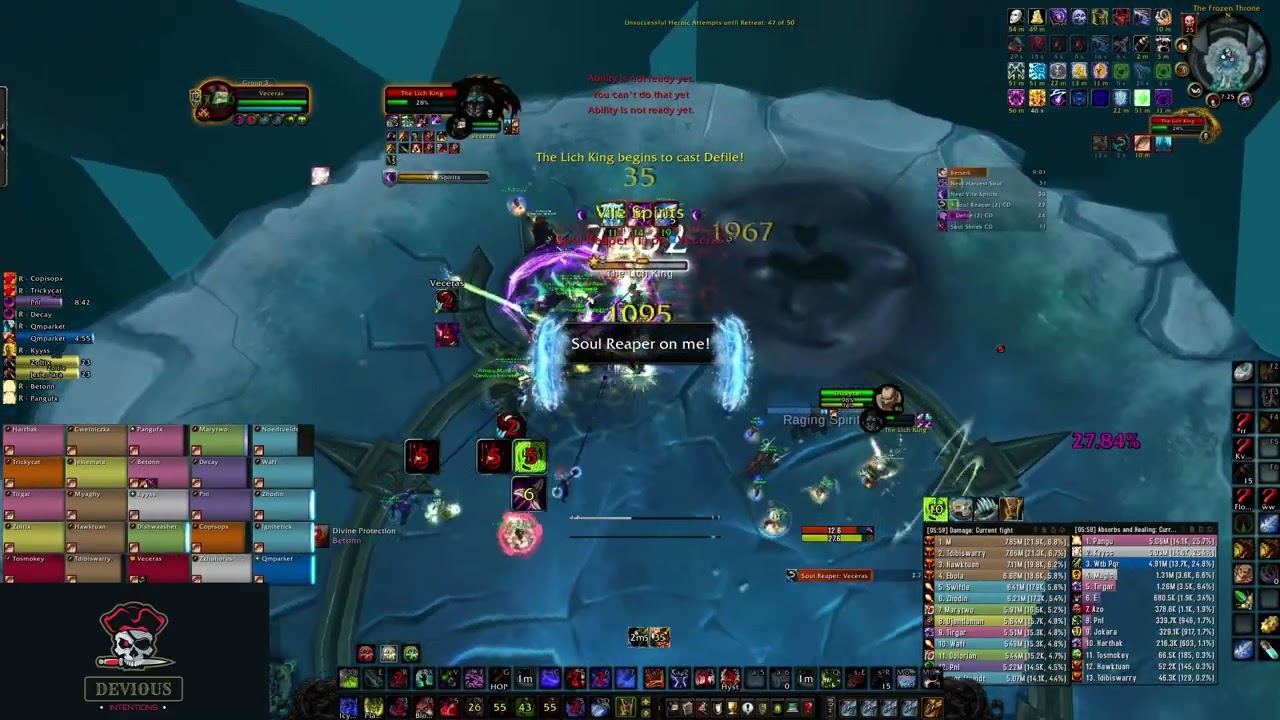 Devious Intentions Lich King One Chamber Blood DK POV