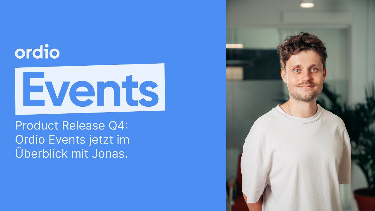 Ordio Product Release Q4-2024: Neues Veranstaltungsfeature im Überblick