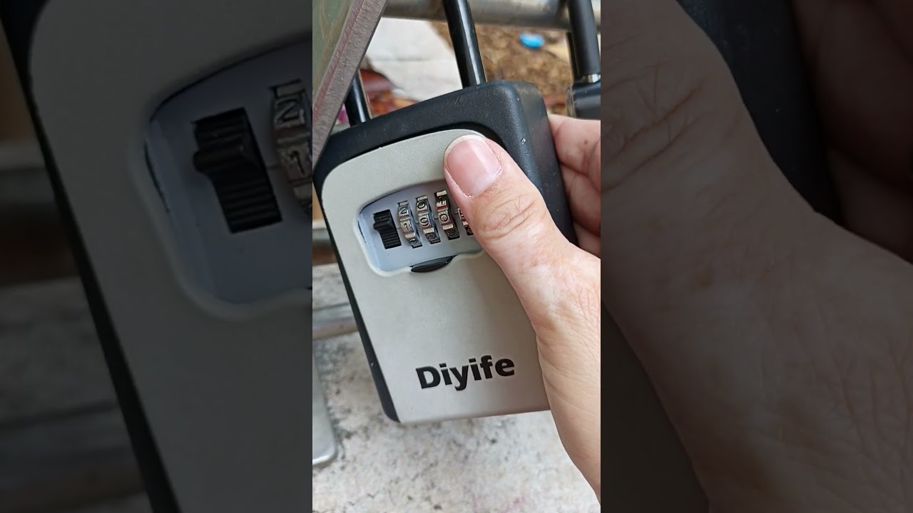 How to open the lock box after the code was made.