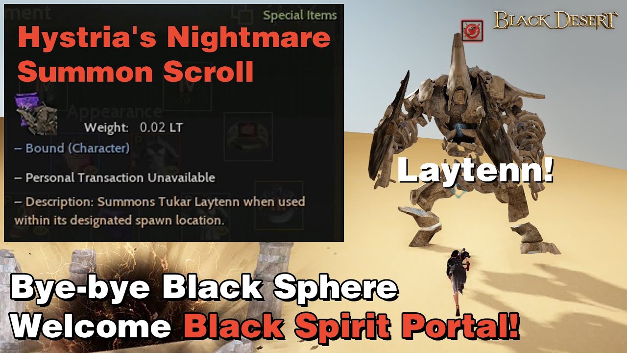 [Black Desert Online] Hystria's Nightmare Quest Guide (Tukar Laytenn Boss)