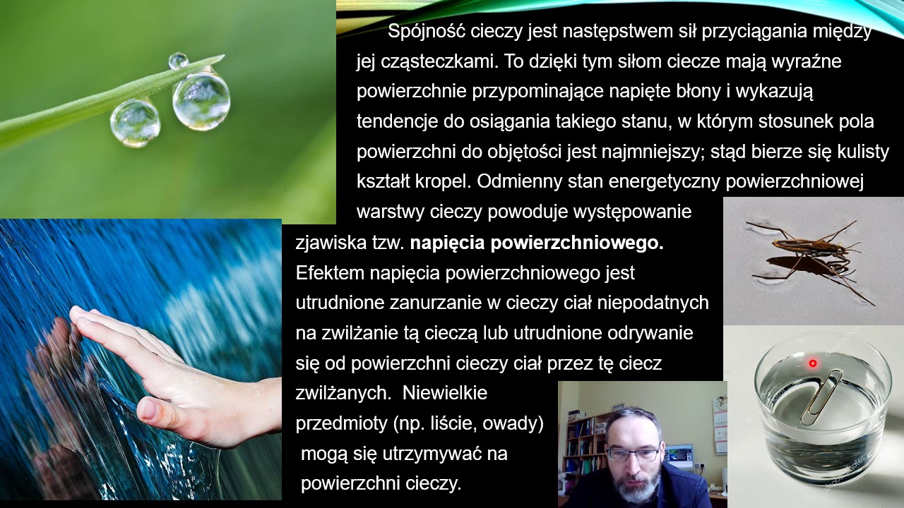 Chemia Fizyczna - Fizykochemia zjawisk powierzchniowych.  Układy dyspersyjne