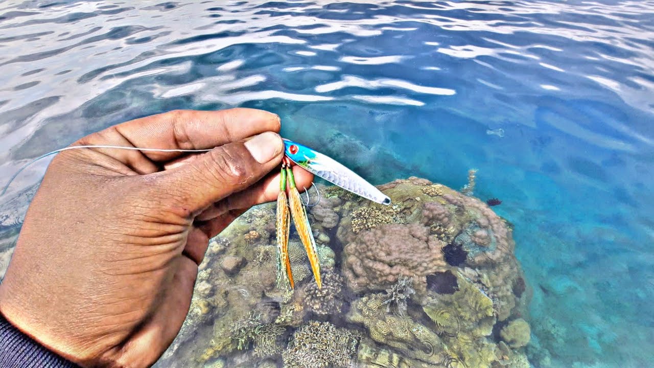 Mancing Casting Ngoyor Dipinggiran Tubir || Jig Turun  Langsung Disambut Duluan🤤