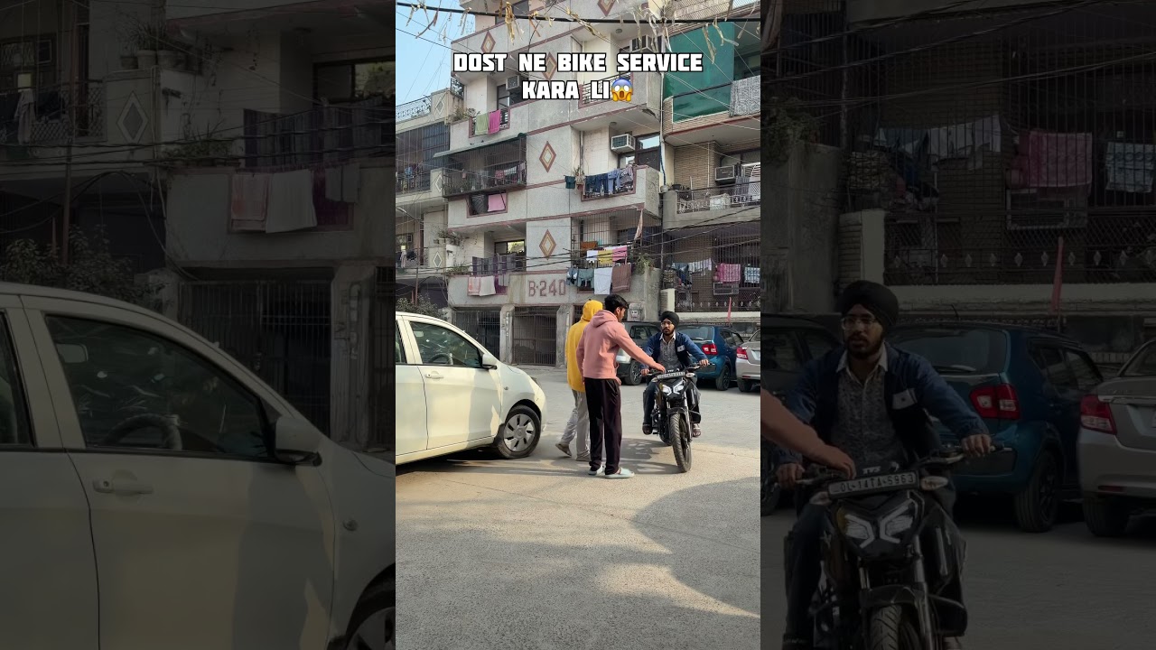 DOST NE BIKE SERVICE KARA LI 😁…