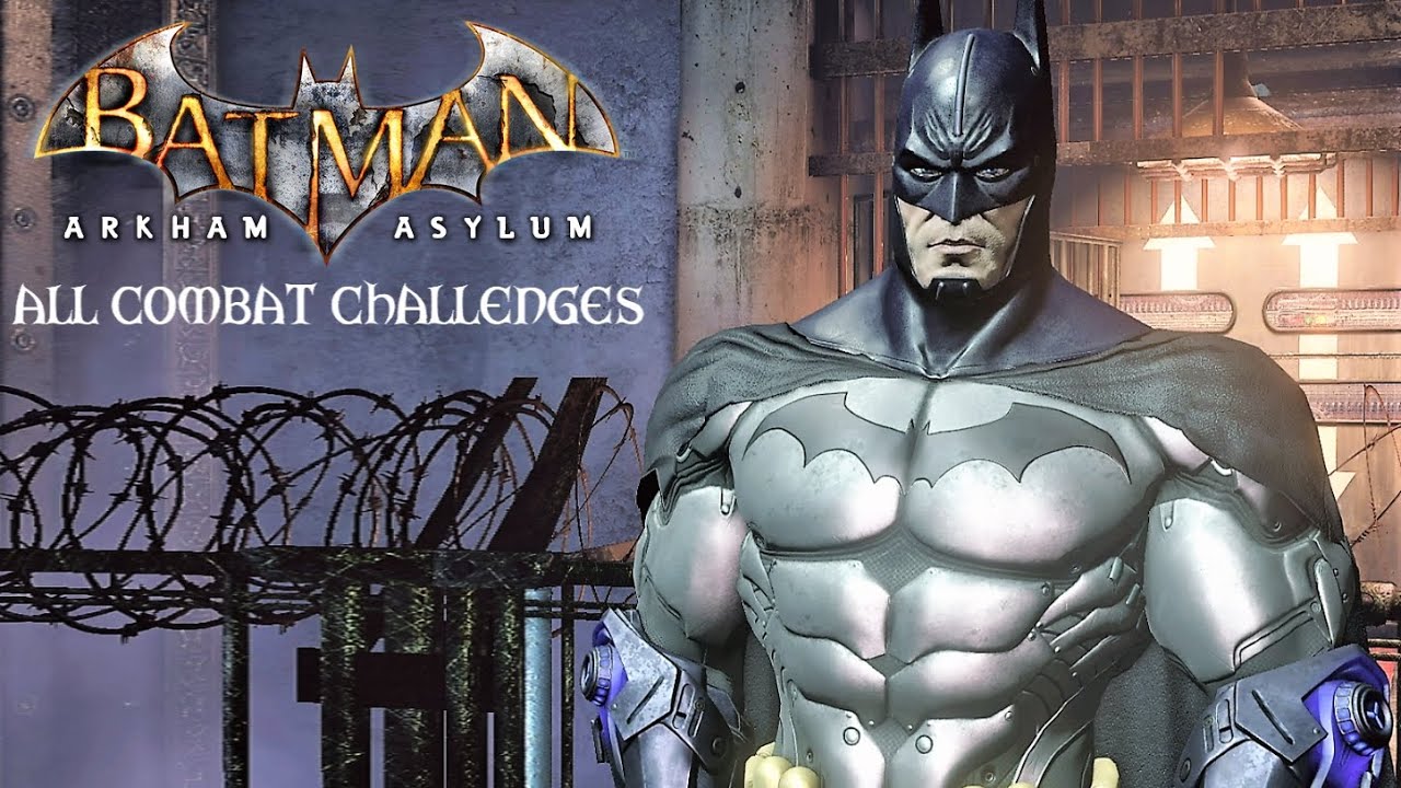 Batman Return to Arkham Asylum - All Combat Challenges (4K 60FPS)